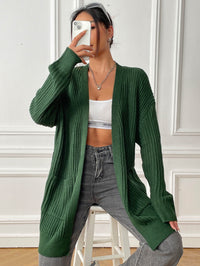 New Double Pocket Simple Casual Sweater Cardigan