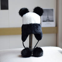 Women's Warm Ear Protection Knitted Plush Fur Ball Hat