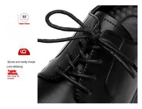 Men's Leather Shoes Business Formal Wear Big Head High-grade British Style Thick Sole Increased