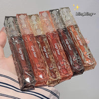 Crystal Transparent Diamond Light Mirror Lip Lacquer White