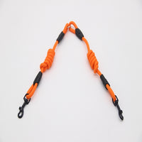 Double traction rope dog walking training