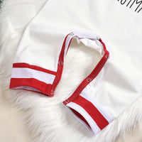 Deer head letter print long-sleeved bodysuit