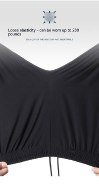 Ice Silk Leisure Cropped Pants Loose Sports Shorts