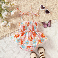 Floral Multicolor Sling Triangle Rompers