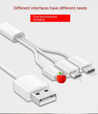 One-to-three Short-line Data Cable Three-in-one Multi-function
