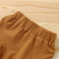 Romper Shorts Headscarf Baby Three-piece Set