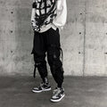 Casual plus velvet padded tie-foot tactical pants