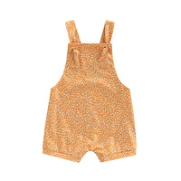 Baby Floral Suspender Polyester Shorts