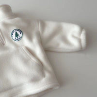 Toddler Wear Fleece-lined Thick Fashion Sweater Pants Two-piece Set