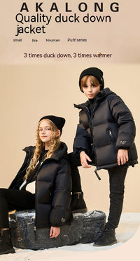 Trendy Best-selling Black Gold Children's Down Jacket