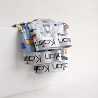 Men's Ice Silk Printed Loose And Cute Cartoon Underwear