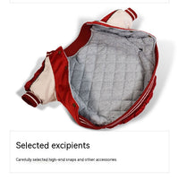 Dog Clothes Glossy Jacket Two Feet Cotton-padded