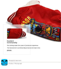 Dog Clothes Glossy Jacket Two Feet Cotton-padded
