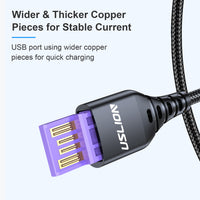 Braided Data Cable With Light For Android