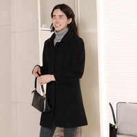 Slimming Chenille Fabric Hugging Wool Coat
