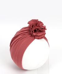 Pleated flower hat