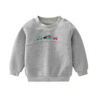 New Children's Clothing Cartoon Car Sweater