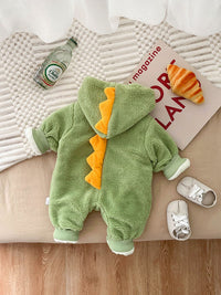 Newborn Autumn And Winter Fleece-lined Thickened Jumpsuit