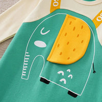 Outdoor Long Sleeve Cotton Baby One-piece Pants