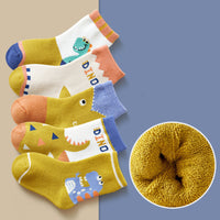 Cartoon Boys And Girls Winter Thickened Cotton Socks In The Tube