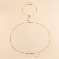 Sexy Metal Pearl Body Chains Waist Chain