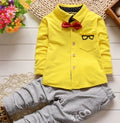 Cotton sweater children's suit
