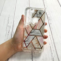 Marble geometric phone case