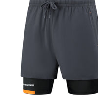 Shorts Autumn Fake Two Pieces Ice Silk Quick-drying Leisure Sports Running