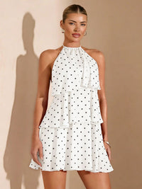 Womens New Irregular Backless Sexy Dress