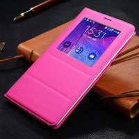 Smart cover for clamshell windows for Samsung note4
