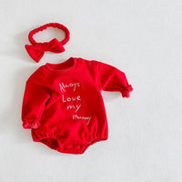 Enriched Baby Joined-up Fart Cute Embroidered Crawling Suit
