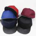 Mesh Stitching Trendy Flat Brim Hip Hop Hat Sun Hat