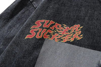 Cartoon Printed Washed Old Short-sleeved T-shirt