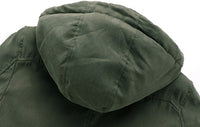 Men's Plus Size Lambswool Hooded Cotton Jacket