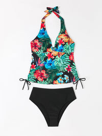 Bikini Ladies Split High Waist Bandage Swimsuit
