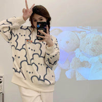 Foreign Flannel Pajamas Suit Women