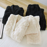 Coral Fleece Thickened Loungewear Can Be Worn Outside Couple Suit