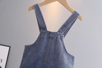 Children's T-shirt Shoulder Strap Jeans Two-piece Set