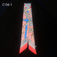 Spring Belt Chain Winding Bag Small Silk Ribbon Women's Twill Artificial Scarf
