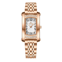 Affordable Luxury Fashion Waterproof Women's Square Quartz Wrist Watch