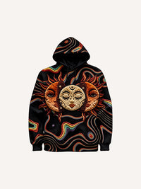 Fashion Casual Printed Polyester Sweater