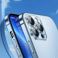 Transparent Phone Case Lens Cover Steel Frame
