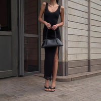 Black Sexy Elegant Lace Patchwork Dress For Women