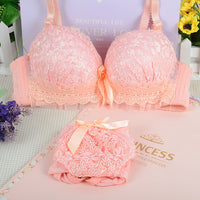 Lace Thin Cute Girly Bra Set