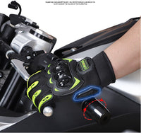 Men's Full Finger Case Drop-resistant Touch Screen Breathable Motorbike Gloves