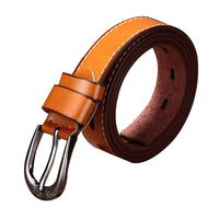 Automatic buckle two layer belt fashion leisure alloy