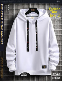 Men's Sweater Hooded Fake Brand Trend Coat Handsome Youth Student Top