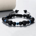 Evil Blue-Eyed Beaded Braided Bracelet