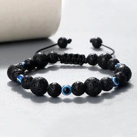 Evil Blue-Eyed Beaded Braided Bracelet
