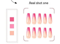 Long Ballet Flame Nail Sticker Finished Removable Nail Art